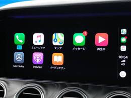 ●Apple　Car　Play：スマホとの有線接続で、ナビ・オーディオ再生などスマホのアプリ機能が画面でも使える便利機能です！