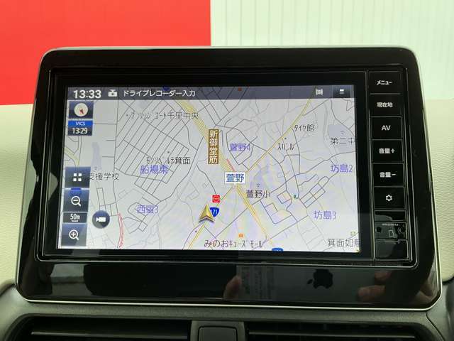 操作性のいいナビ、知らない街へのお出かけも楽しみになりますよ。