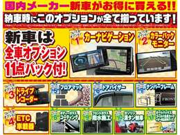 新車に充実の最新装備をセットした大変お得な新車のご提案となっております。一度お見積もりだけでも取ってみてください。その価格にきっとご満足いただけると思います。（ナビ・バックカメラは純正となります）