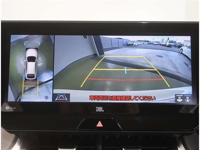 パノラミックビューモニター付きです。全方向の確認ができて安心です。