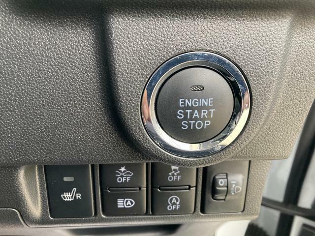 キーレスプッシュスタートシステムはカギを出さずにエンジン始動が可能です。　＊ブレーキを踏んでボタンを押すと、エンジンがかかります。