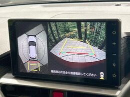 【パノラマモニター】専用のカメラにより、上から見下ろしたような視点で360度クルマの周囲を確認することができます☆死角部分も確認しやすく、狭い場所での切り返しや駐車もスムーズに行えます。