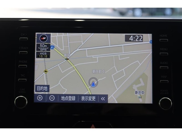 【メモリーナビ】操作はタッチパネルで簡単です。遠出や初めての場所もこれで安心ですね！