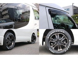 小窓付き、ドアバイザー、グッドイヤーナスカータイヤ×ディープス17インチアルミ！