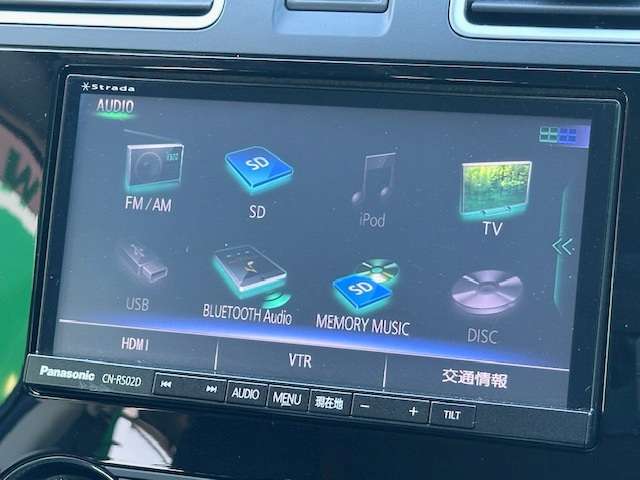 社外SDナビ付き！DVD再生、フルセグTV、バックモニターと装備が充実しております！