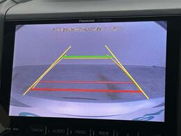 【バックカメラ】駐車が苦手な方でも映像で後方の安全確認もしっかり♪見えない死角の部分や距離感などモニター確認することが可能です！