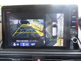 全周囲を映し出します。マルチビューカメラ