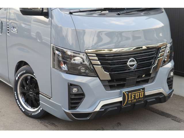 グランドプレミアムGX標準装備LEDポジションランプ＆LEDヘッドライトインナーブラック塗装！DynastyGROUNDフロントバンパープロテクター！