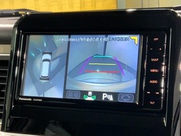 全方位モニターがついています！　車の周囲を360°安全確認できるので、普段の駐車はもちろんの事、縦列駐車や幅寄せの際にも活躍してくれますよ。