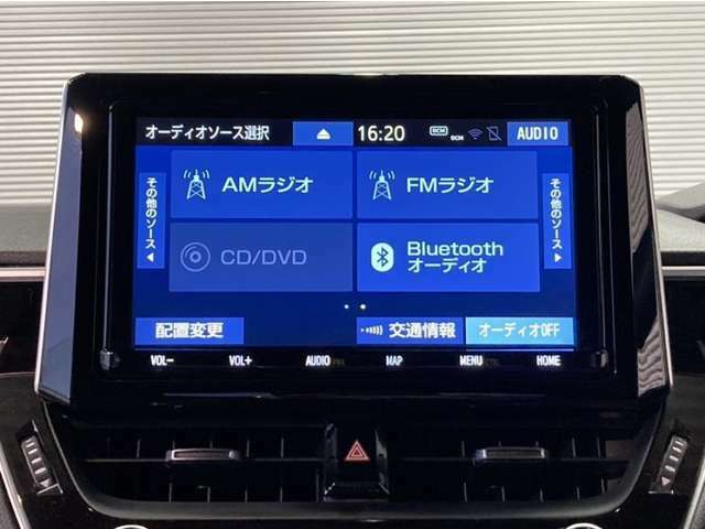 Bluetooth対応、CD/DVD再生機能付き。お好きな音楽を聴きながらのドライブは楽しいですよね～♪