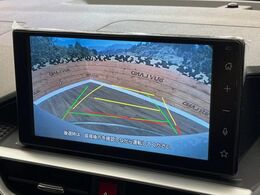 【バックカメラ】駐車時に後方がリアルタイム映像で確認できます。大型商業施設や立体駐車場での駐車時や、夜間のバック時に大活躍！運転スキルに関わらず、今や必須となった装備のひとつです！