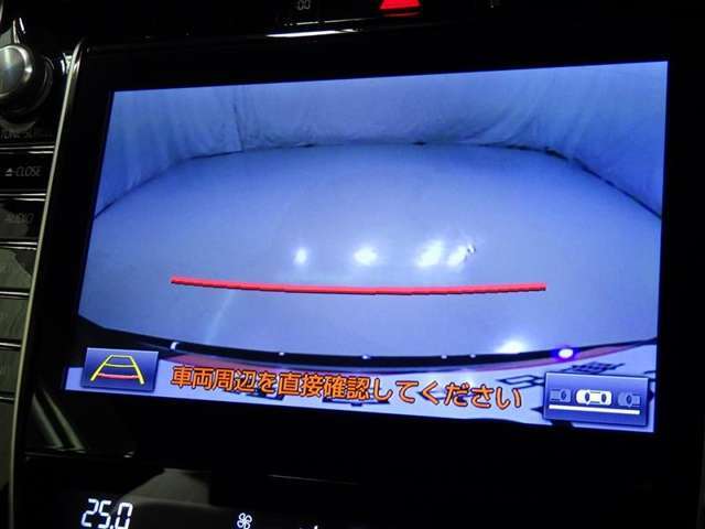 バックモニターも装備しております。バックギアに入れるとナビ画面に車の後方が映し出されます。これで後方確認も安心！