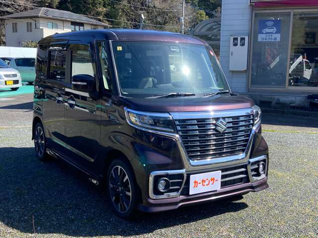 ナビ、TV、Bluetooth、バックカメラ、両側パワースライドドア、デュアルセンサーブレーキサポート、スズキ スペーシアカスタム 入庫致しました♪お気軽にお問合せ下さい★