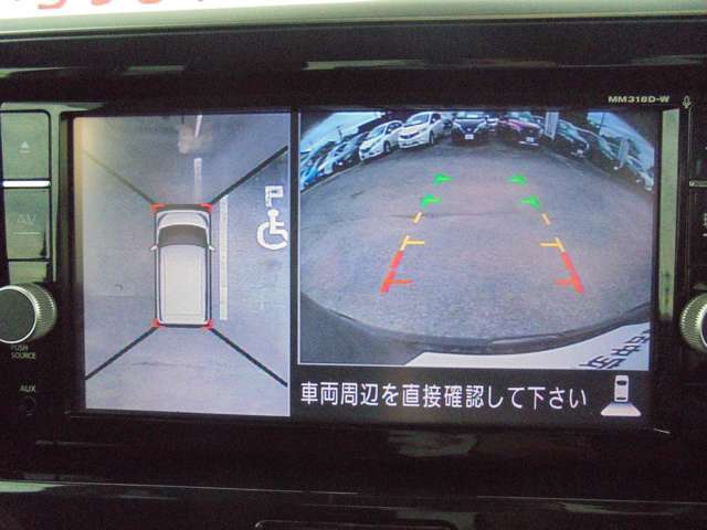 アラウンドビューモニターが付いてるので駐車が苦手な方でも簡単に止めることができます！