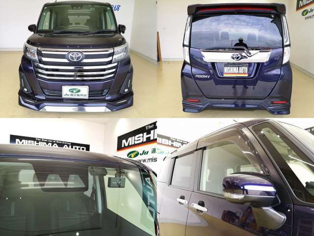 前期モデルには無かった新色のパープルがカッコ良いです◎オプションカラーで屋根黒の設定は無いですよ　人気車なので白黒ばかり目につきます　独特の存在感ありますよ☆