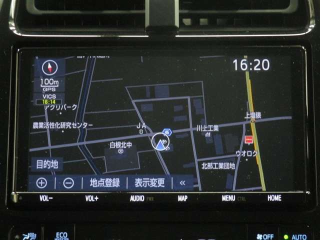 トヨタ純正ナビゲーション付き♪TV・CD・AM・FMが視聴可能☆使い勝手も良く、操作も簡単です！お気に入りの選曲で、通勤・ドライブを快適にどうぞ♪