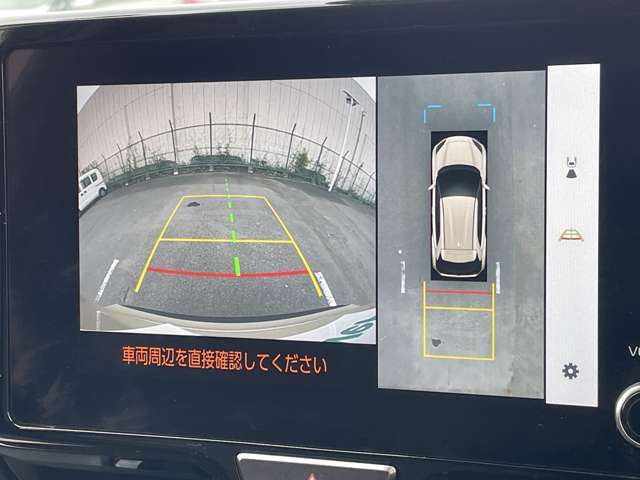 ◆純正コネクトナビ◆【パノラミックビューモニター】クルマを真上から見下ろした視点で駐車をサポートします！クルマの斜め後ろや真横など、いち早く障害物に気が付くことができます。