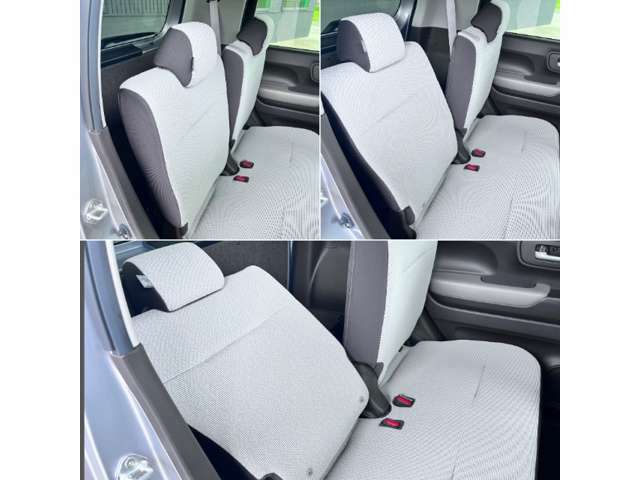 後席の2席共に、リクライニングシートを採用♪肩部のストラップで傾斜も細かく調整できるので、お好きな角度でお過ごしいただけます☆