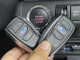 【スマートキー（エンジンスタートストップスイッチ）】スマートキー（電子キー）を持っていれば、スイッチを押すだけでエンジンをかけることができます！