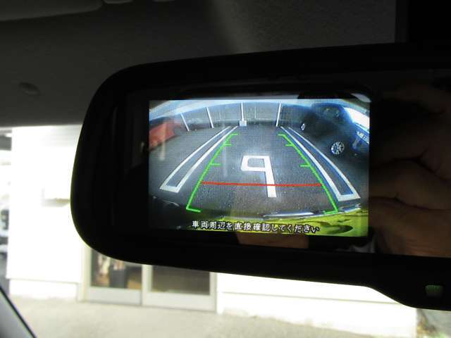 車庫入れが苦手な方も安心してください。バックカメラが付いています！