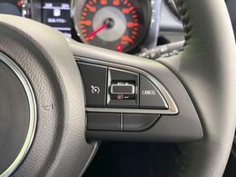 【クルーズコントロール】高速道路もラクラク走行。アクセルを離しても一定速度で走行ができ、長距離運転時の負担を軽減！加速・減速も簡単なスイッチ操作で調整できます。