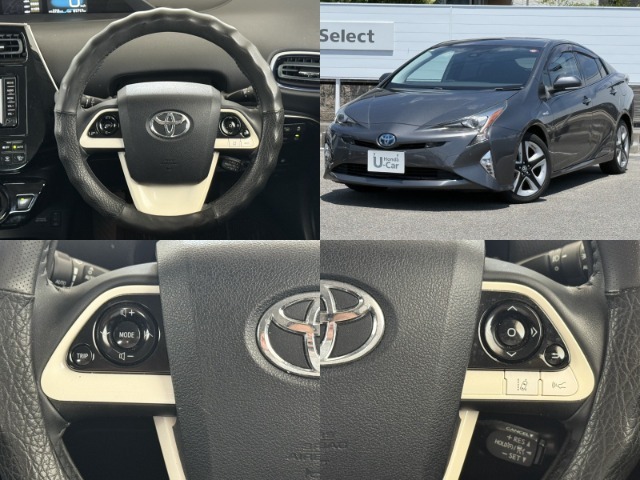 クルーズコントロール、ステアリングリモコンスイッチも付いておりますので運転中の操作も楽々ですよ！