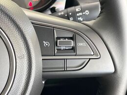 【クルーズコントロール】高速道路もラクラク走行。アクセルを離しても一定速度で走行ができ、長距離運転時の負担を軽減！加速・減速も簡単なスイッチ操作で調整できます。