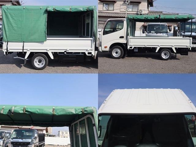 トヨタトヨエースの荷台の幌 トヨタ トヨエース 幌カーテン車 標準ロング Bカメラ ドラレコ