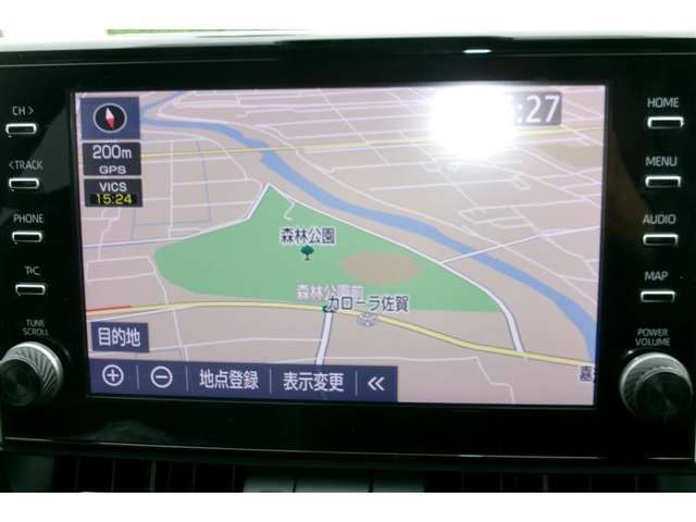 9インチディスプレイオーディオを装備。ナビキットを取り付けているため地図は表示することができます。また、フルセグTVをオプションで追加することもできます。