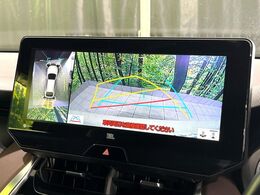【パノラミックビューモニター】専用のカメラにより、上から見下ろしたような視点で360度クルマの周囲を確認することができます☆死角部分も確認しやすく、狭い場所での切り返しや駐車もスムーズに行えます。