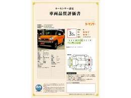 弊社の在庫車両には第三者機関による車両点検・車両品質査定も実施してもらい確かな車両をユーザー様にお届けする事に努めております！！！