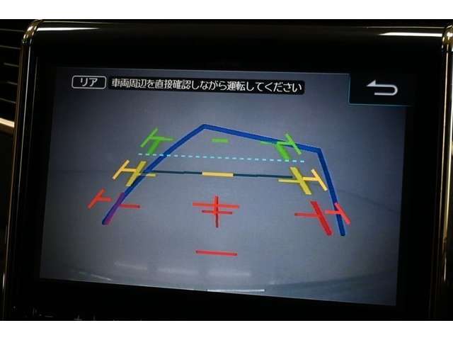 バックガイドモニターで後方の確認が出来て安心です。