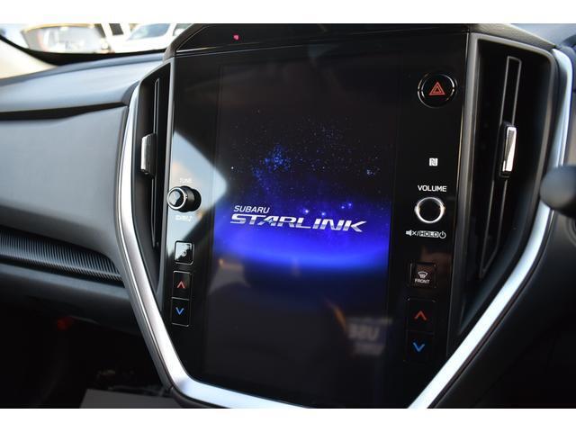 ナビを始め、車両やエアコンの設定、SUBARU STARLINK、ラジオやテレビなどさまざまな機能を内蔵している11.6インチセンターインフォメーションディスプレイ＆インフォテインメントシステム