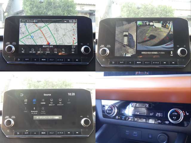 9インチスマートフォン連携ナビ＆全方位カメラを装着しております！スマートフォンと接続いただくことで、多彩なアプリケーション機能をお楽しみいただけます。