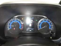 分かりやすく見やすいスピードメーター。