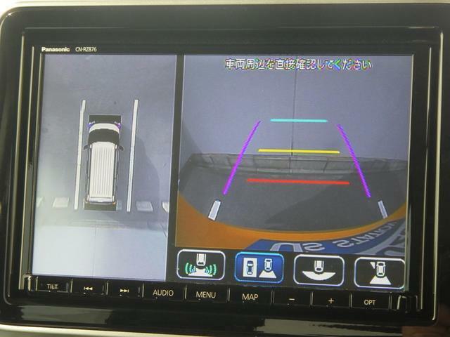 バック駐車が不安…という方にオススメ！全方位カメラ搭載車なので運転席から見えづらい箇所の確認もモニターで可能です。