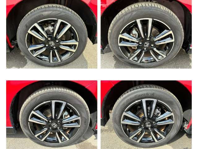 専用デザインの16インチ純正アルミホイールを履いています。足元がきまると、ボディ全体が引き締まります。