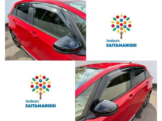 駐車時にはたたんでおくことができる電動格納式ドアミラーです。