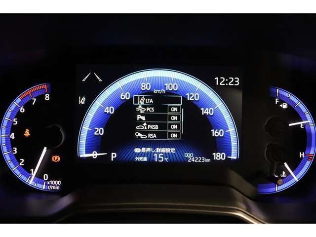 マルチインフォメーションディスプレイ付きのメーターです！エコ運転へ導く多彩な情報を表示してくれます。