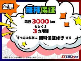 当店で購入していただいたお車すべてに、無料で保証をお付けしています！納車後も安心♪