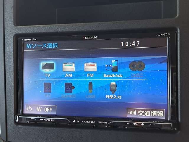 社外SDナビ付き！DVD再生、フルセグTV、Bluetoothオーディオ、バックモニターと装備が充実しております！