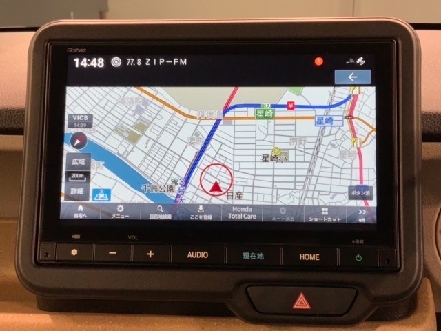 ギャザズナビ搭載です。知らない道も安心ですね！