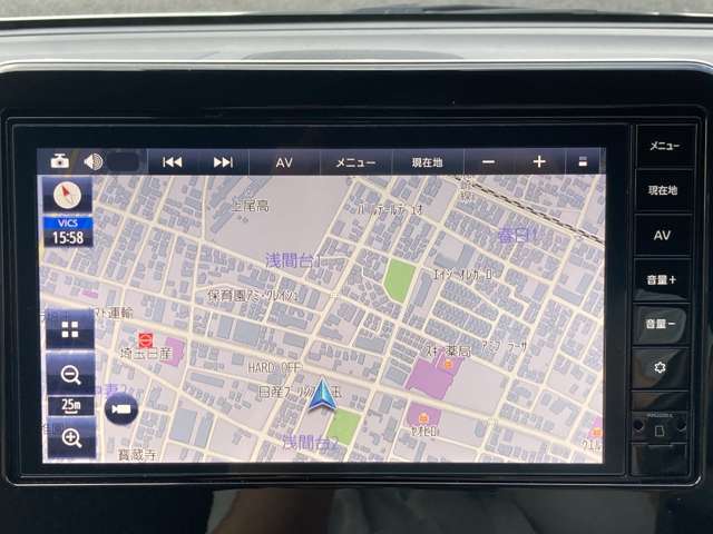 日産純正メモリーナビ付です
