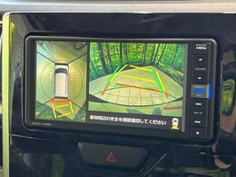 【パノラマモニター】専用のカメラにより、上から見下ろしたような視点で360度クルマの周囲を確認することができます☆死角部分も確認しやすく、狭い場所での切り返しや駐車もスムーズに行えます。
