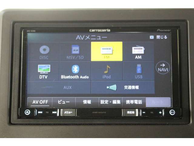 社外ナビゲーション！CD　DVD再生　フルセグTV　ブルートゥース対応です！