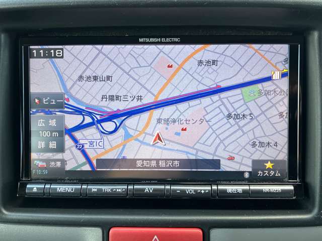 【　三菱　社外　メモリーナビ　】Bluetooth　ブルートゥース接続でスマホの音楽を楽しめます♪