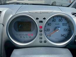 見やすいスピードメーターです。