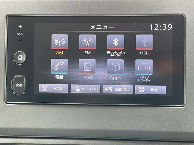 【ディスプレイオーディオ】Bluetooth対応でスマホの中の音楽も聴くことができドライブなどに便利な機能です！