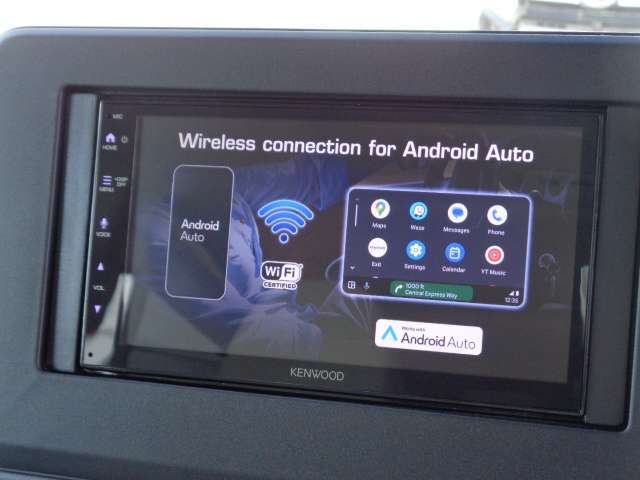 ケンウッド製ディスプレイオーディオ。アンドロイドオート、アップルカープレイ機能付き。バックカメラ対応