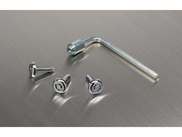 ナンバープレートロック　ナンバープレートは盗難被害が多い部品の一つです。